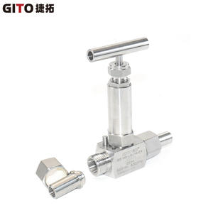 Válvula de Aguja Soldada de Acero Inoxidable 316L con Conector de Cabeza Esférica, Válvula de Control Criogénica para Gas, Aceite y Agua - Product Image 4