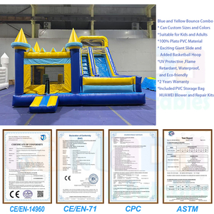 Castillo Inflable de PVC, Castillo Hinchable, Casa de Brinco Inflable, Tobogán Combinado, Casas de Brinco Inflables para Niños y Adultos - Product Image 4