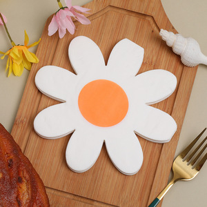 Nouvelles serviettes imprimées, motifs tournesols originaux, marguerites créatives, serviettes en papier jetables en pâte de bois sur le thème des fêtes - Product Image 4