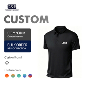 Polo de Verano para Hombre de Alta Gama, Estilo Casual de Negocios, Manga Corta, Elegante, de Seda Helada, con Botones, Sin Costuras - Product Image 1