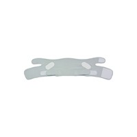 Masque de sommeil sculptant le visage à ions négatifs, en polyester respirant, avec sangle liftante pour double menton et rides nasogéniennes
