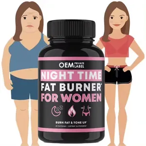 OEM Night Time Fat Burner Capsules Private Label Weight Loss To Belly Fat Remover Sleep Aid Capsule