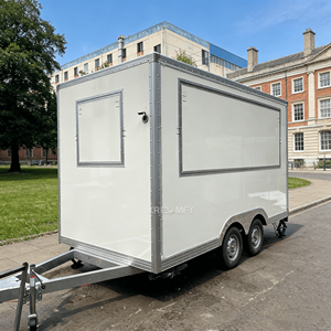 Remorque de camion-restaurant mobile avec stations de bonbons et de chips entièrement équipée, chariot remorquable pour la vente de nourriture de rue en extérieur - Product Image 6