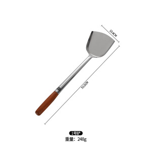 不锈钢铲勺抹刀长柄汤勺加厚烹饪服务勺家用商用厨具 - Product Image 6