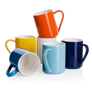 Juego de tazas de <span class=keywords><strong>café</strong></span> de cerámica de 16 onzas, conjunto de 6 tazas de <span class=keywords><strong>café</strong></span> de gran tamaño para <span class=keywords><strong>restaurante</strong></span>, color negro mate - Product Image 5