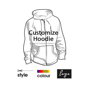 Haut à la mode impression vierge Logo personnalisé 100% coton polaire sweat-shirt pull surdimensionné hommes sweats à capuche - Product Image 5