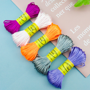 Cordón de Seda Satinado Suave Cola de Ratón de 1.5 mm para Macramé, Cordón de Poliéster Tipo Jade para Bricolaje, Nudos Chinos, Pulseras, Collares y Accesorios de Joyería - Product Image 4