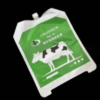 Sac d'alimentation personnalisé pour colostrum de veau 2,5L 3L 4L avec tube pour le stockage du lait destiné aux fermes laitières