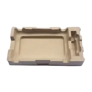 Top Quality 100% Eco-friendly Recyclable Biodegradable Protective Customized Molded Pulp Trays for Hardware Product