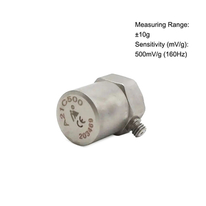 مستشعر تسارع كهروضغطي للقياسات الصناعية، أداء عالي الدقة والثبات، مادة PZT-5، مخرج IEPE - Product Image 4