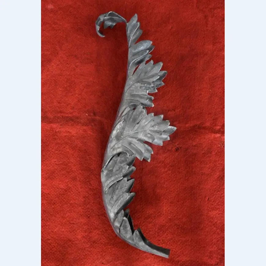 forged iron wrought orged leaf
