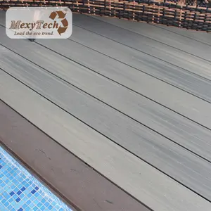 waterproof wood plastic composite supplier outdoor floor designed co extrusion composite decking