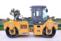 Compacteur vibratoire à double tambour XCMG officiel d'occasion XD82 8 tonnes, rouleau compresseur routier