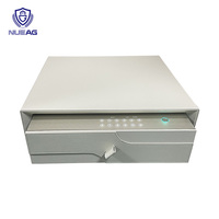 Caja de almacenamiento de contraseña de huella dactilar segura inteligente pequeña para el hogar y la Oficina caja antirrobo de acero