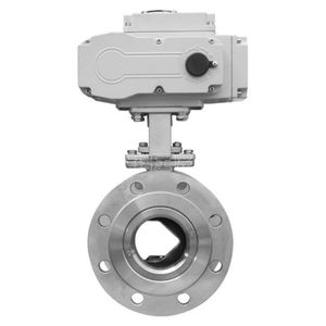 DN50-150 6-Inch High PN40 Stainless Steel On/Off Type Ball V Double Flange Hard <b>Seal</b> - Product Image 4