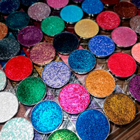Palette de fards à paupières multichromes et duochromes 10 couleurs à marque privée, haute pigmentation