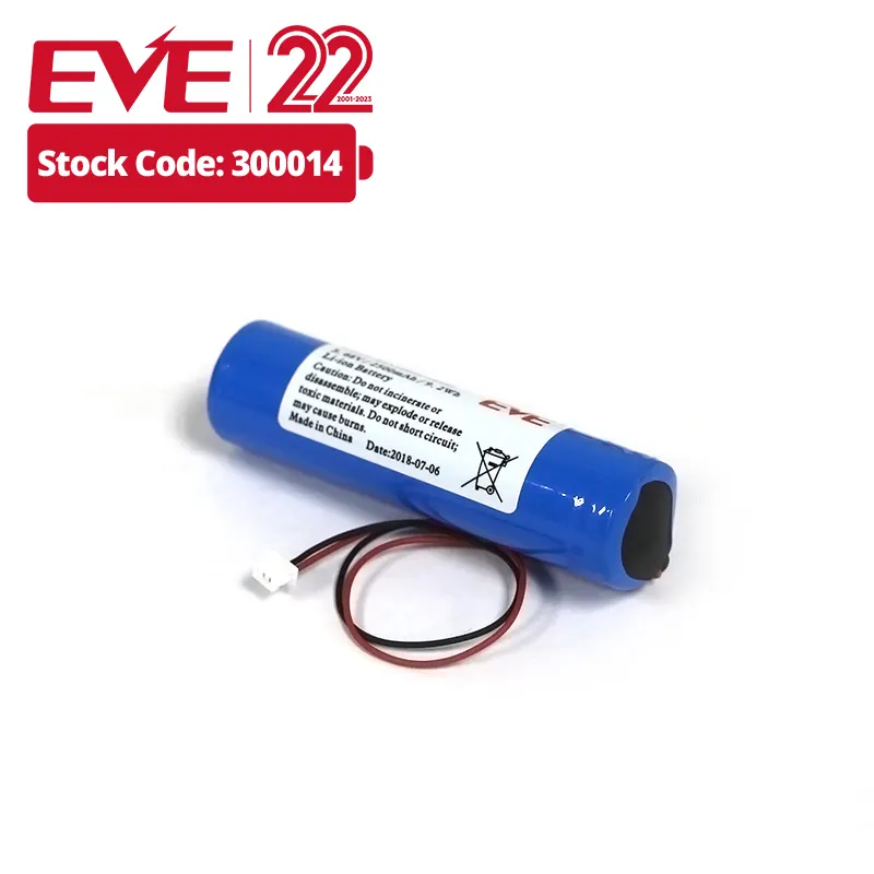 EVE 18650 Batterie pack 1 S1P 2500mAh 18650 Batterie 26V für Datenlogger batterien 18650,,3. 6V/2500mAh, 18650-26V