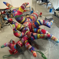 Décoration de scène d'opéra personnalisée, sculpture d'art abstrait gonflable géante pour festival Figaro