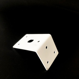 Support d'angle en métal blanc pour étagère murale, 50x80mm, robuste, connecteurs de quincaillerie - Product Image 2