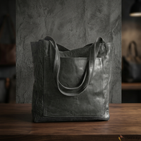 Tas Clutch Kulit Asli Wanita Hitam Mewah Desain Dapat Disesuaikan Penutup Ritsleting Tahan Air Anti Maling Kasual Ringan