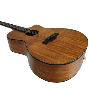 <span class=keywords><strong>Guitare</strong></span> semi-<span class=keywords><strong>acoustique</strong></span> personnalisable 41'' avec table en épicéa massif, dos et éclisses en acajou, 6 cordes, finition brillante - Product Image 5