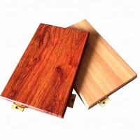 ACEPLATE Placage d'aluminium grain de bois artificiel naturel imperméable extérieur moderne en aluminium brossé panneau de miroir sites sportifs