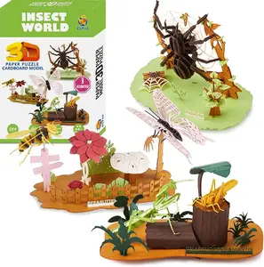 Новое поступление, игрушки Монтессори, Детский развивающий 3d пазл, животные, головоломки, игрушки, 3d Пазлы в виде насекомых