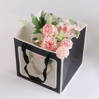 Boîte carrée en papier kraft écologique personnalisée pour emballage cadeau avec impression de logo quadricolore, faible MOQ, tailles personnalisées N°174