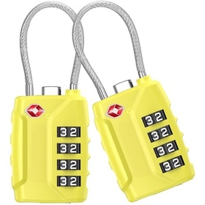 Meilleur prix - Cadenas à combinaison approuvé par la TSA - Cadenas à câble à 3 chiffres - Cadenas TSA - Cadenas à câble pour bagages de voyage - Product Image 1