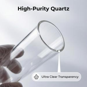 Tubo de Ensayo de Cuarzo Transparente en Forma de Bola de SiO2 99.99% Puro de Alta Calidad Personalizado, 150mm 200mm 100mm, Uso Industrial - Product Image 5
