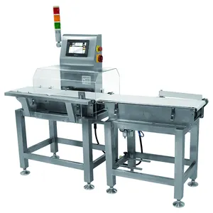 Plastik sanayi için otomatik ağırlık kontrol makinesi konveyör bant gıda sınıfı kontrol kantarı