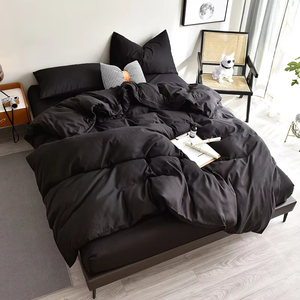 Set copripiumino singolo <span class=keywords><strong>nero</strong></span> _ Set copripiumino King Size _ copripiumino doppio <span class=keywords><strong>nero</strong></span>-Set biancheria da letto - Product Image 2