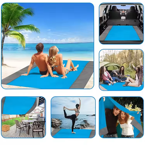 Summer One Bedroom Pop-Up Padded <strong>Beach</strong> Mat with Spring Wire Frame Polyester Outdoor Tent - Product Image 6