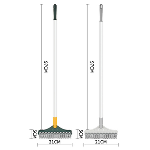 Cepillo de limpieza de inodoro de acero inoxidable XL multifuncional con <span class=keywords><strong>mango</strong></span> largo <span class=keywords><strong>estropajo</strong></span> de esquina de piso de cocina para uso de huecos - Product Image 6