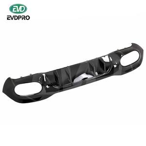 Diffuseur arrière PP avec tuyau d'échappement pour 2019-2021 MERCEDES BENZ A-CLASS W177 A180 A200 A35 KITS DE CARROSSERIE DE VOITURE <span class=keywords><strong>A45</strong></span> <span class=keywords><strong>AMG</strong></span> STYLE - Product Image 3