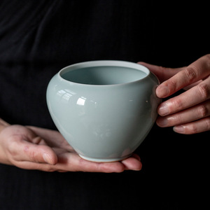 Jianshui Ceramic <b>Tea</b> Bowl Uncovered 12cm Household Kung Fu <b>Tea</b> <b>Set</b> Accessory Wastewater Tank - Product Image 1