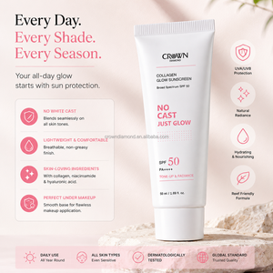 <span class=keywords><strong>Crema</strong></span> Solare <span class=keywords><strong>Viso</strong></span> Quotidiana <span class=keywords><strong>SPF</strong></span> <span class=keywords><strong>50</strong></span> Formula Collagene Luminosità <span class=keywords><strong>Idratante</strong></span> Leggera Protezione Barriera Ultravioletta - Product Image 3