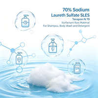 Sodium Laureth Sulfate (SLES) Texapon N 70 à 70 %, matière première tensioactive pour shampoing, gel douche et détergent