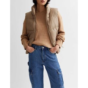 Chaleco Corto de Invierno para Mujer FOXA, Sin Mangas, Acolchado, con Cierre de Cremallera, Ropa Exterior Cálida con Bolsillos - Product Image 5