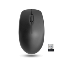 Souris d'ordinateur portable sans fil optique USB 2,4 G élégante OEM/ODM, rétroéclairée par LED, alimentée par piles, 3 boutons, en stock, portée 10 m