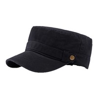 Gorra de Béisbol Plana Unisex de Algodón Lavado 100% Estilo Retro Color Sólido para Exteriores, Primavera 2026, Nueva Colección
