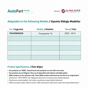 Enrouleur de lève-vitre pour Volkswagen Transporter T5 - Product Image 1