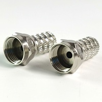 Prise en laiton de type F de qualité supérieure à visser pour câbles de 3,6 mm