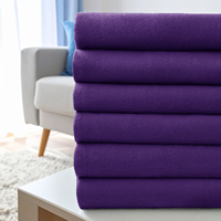 Couverture polaire anti-boulochage certifiée GRS en gros pour chaînes de supermarchés à prix réduits, douce et chaude, 100 % polyester, vente en gros