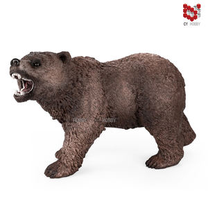 Cyhobby - Modelo de Animal Educativo de Goma, Juguetes de Panda, Chimpancé, Camello, <span class=keywords><strong>Lobo</strong></span>, Oso Pardo, Juguete para Niños, Regalo, Caja de Colores para Niños, Hogar - Product Image 2
