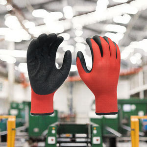 Guantes de Trabajo de Seguridad Resistentes a Desgarros, Recubiertos de Látex y Goma, Antiestáticos, de Poliéster Calibre 13, al por Mayor - Product Image 3