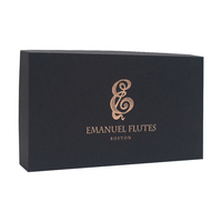 Boîtes d'emballage cadeau personnalisées haut de gamme pour instruments de musique (flûte, melodica, kazoo) avec gaufrage et doublure en mousse