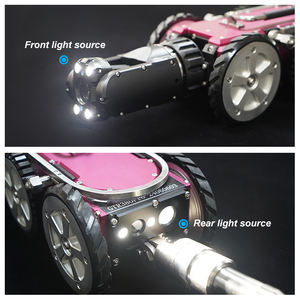 Anti Rollover Super Obstacle 4MGP Cuchillas de turbina eólica Tubería de drenaje de alcantarillado Inspección Crawler Robot Cámara - Product Image 4