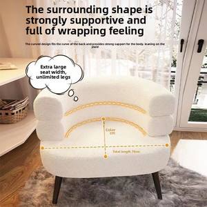 BOBO alla moda in lana di agnello tessuto per il tempo libero moderno stile europeo per soggiorno trucco tavolo sgabello mobili per la casa - Product Image 1