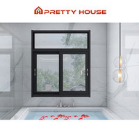 Ventanas Corredizas Verticales de Doble Acristalamiento, de Alta Calidad, en Aleación de Aluminio, Diseño Moderno, Función Antiviento e Insonorización, Gran Venta